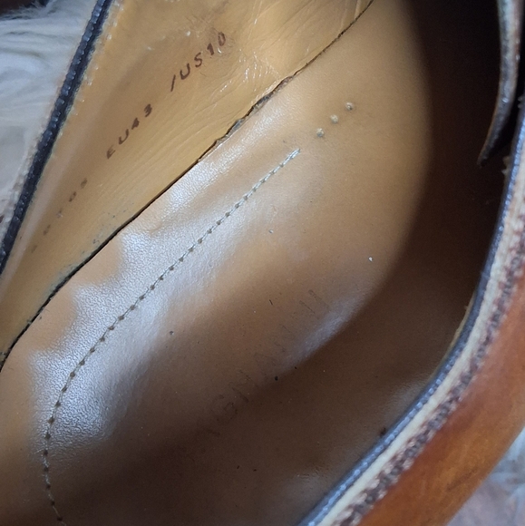 Magnanni  Brown LeatherDouble  Monk Strap Shoes 10 - Picture 2 of 12